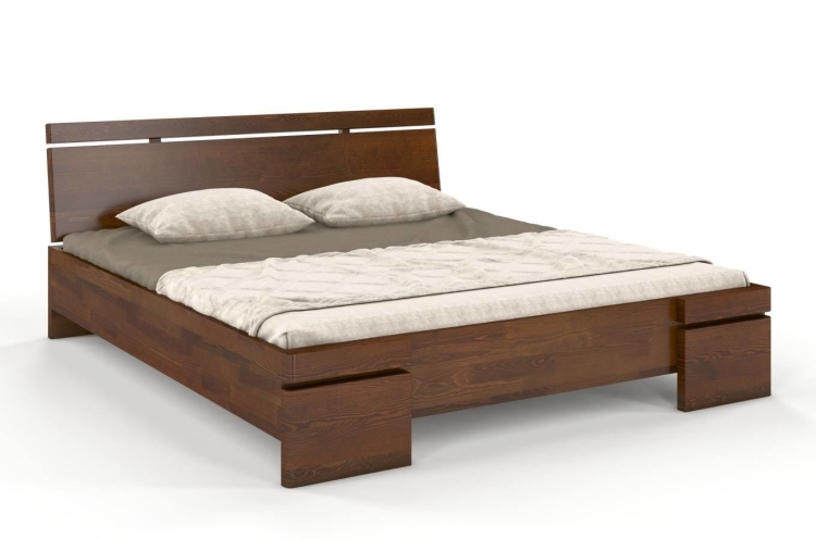 Łóżko sosnowe Sparta MAXI 120x200 cm wysokie kolor orzech nowe-meble.pl 10.jpg