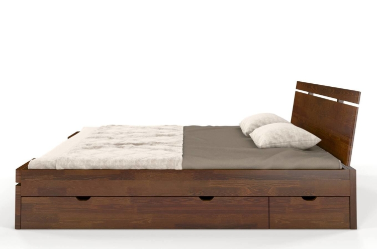 Łóżko sosnowe Sparta MAXI DR 120x200 cm wysokie z szufladami kolor orzech nowe-meble.pl 12.jpg