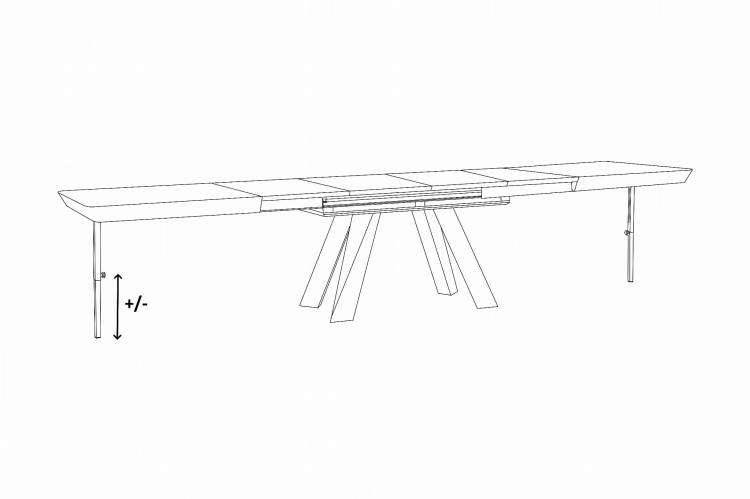 Noga pomocnicza wspierająca stół Milano