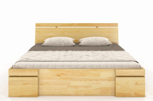 Łóżko sosnowe Sparta MAXI DR 120x200 cm wysokie z szufladami kolor naturalny nowe-meble.pl 5.jpg