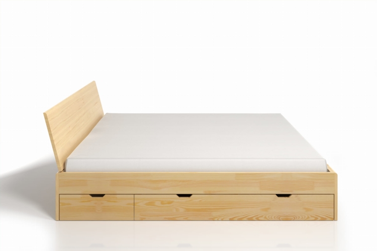 Łóżko sosnowe Vestre MAXI DR z szufladami 120x220 cm wysokie kolor naturalny nowe-meble.pl Łódź 1.jpg