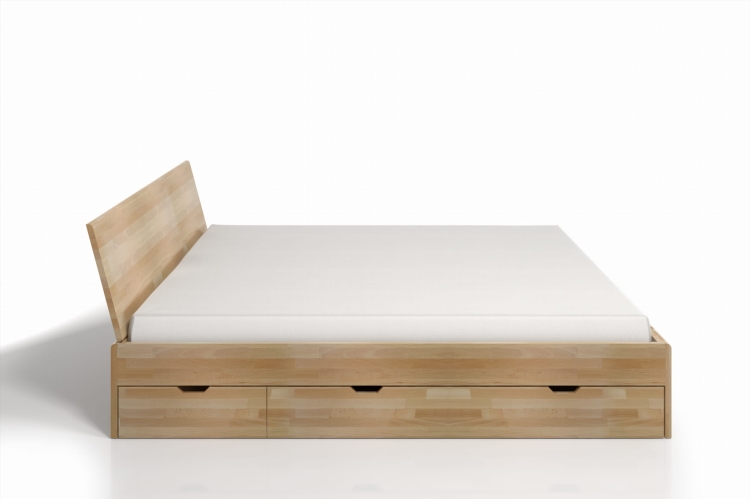 Łóżko bukowe Vestre MAXI DR z szufladami 120x220 cm wysokie kolor naturalny nowe-meble.pl Łódź 1.jpg