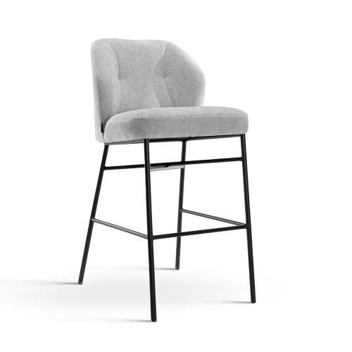 Irys - niski tapicerowany hoker do wyspy 90 cm