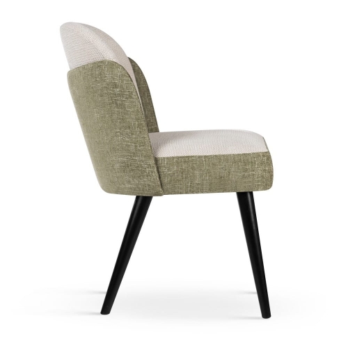 Krzesło tapicerowane do jadalni BEETLE SUPREME na sprężynach kieszeniowych eleganckie premium bok
