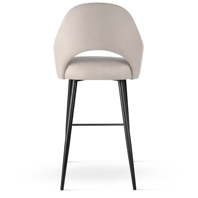 Niski Hoker GODA SUPREME – tapicerowany z podłokietnikami i sprężynami kieszeniowymi tył