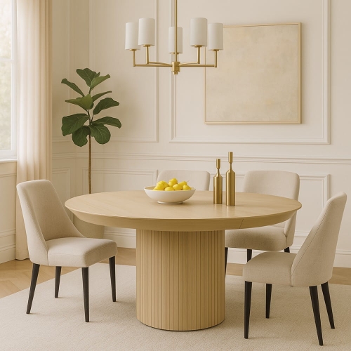 Stół POLA, fornir dębowy, wybarwienie dąb naturalny - aranżacja dla nowe-meble.pl