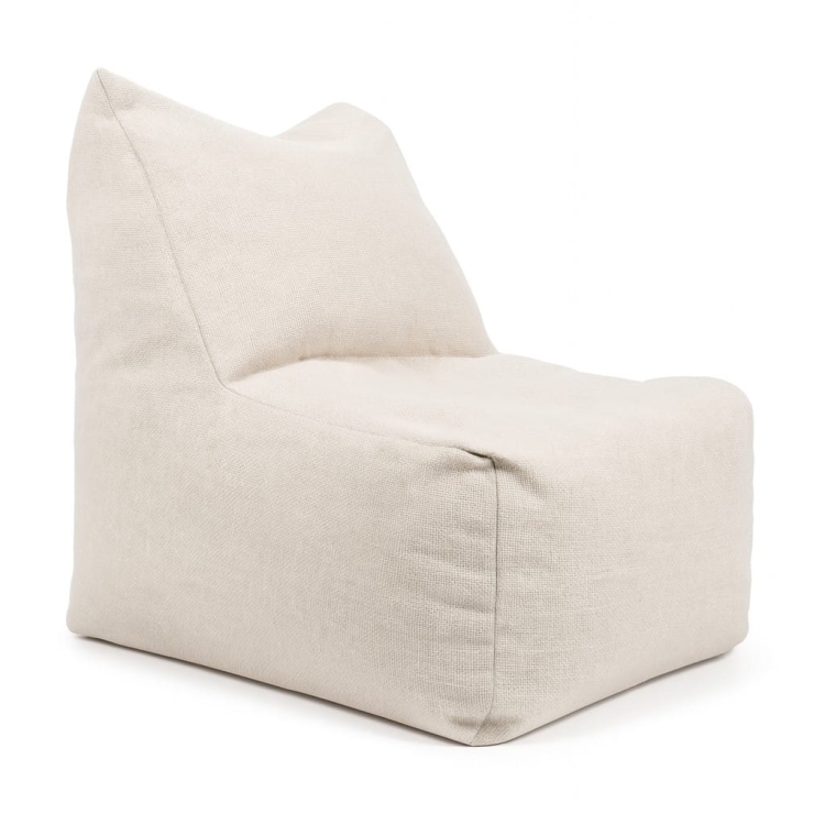 fotel ogrodowy bali tapicerowany beżowy