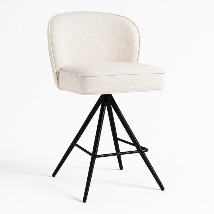 Hoker AINE Supreme Twist L do wyspy 100 cm, tkanina DREAM, siedzisko ze sprężynami kieszeniowymi, widok z przodu