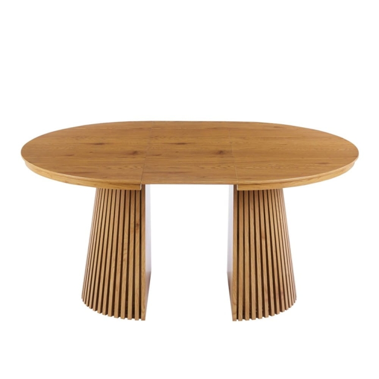 Stół rozkładany VALENTI 160 cały dąb laminat MDF – jedna wkładka 40 cm