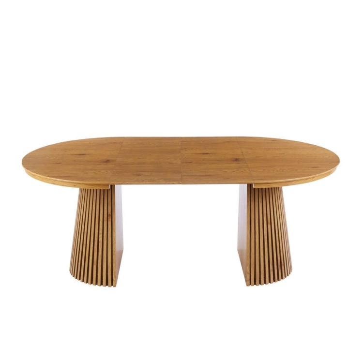 Stół rozkładany VALENTI 200 cały dąb laminat MDF – dwie wkładki 40 cm