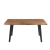 Stół SIMPLE 160 cm dąb naturalny blat MDF czarne nogi metalowe - złożony