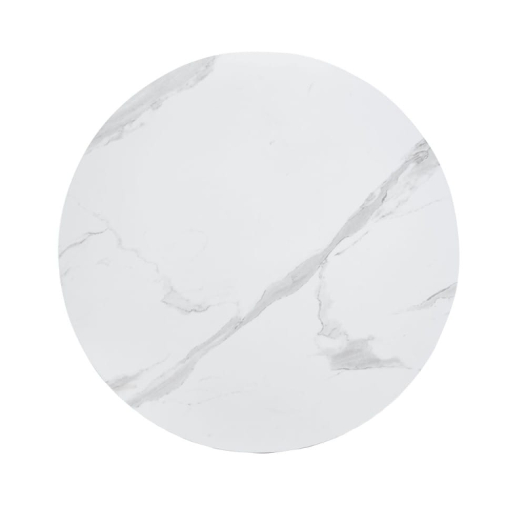 Blat stolika kawowego VALENTI imitacja białego marmuru