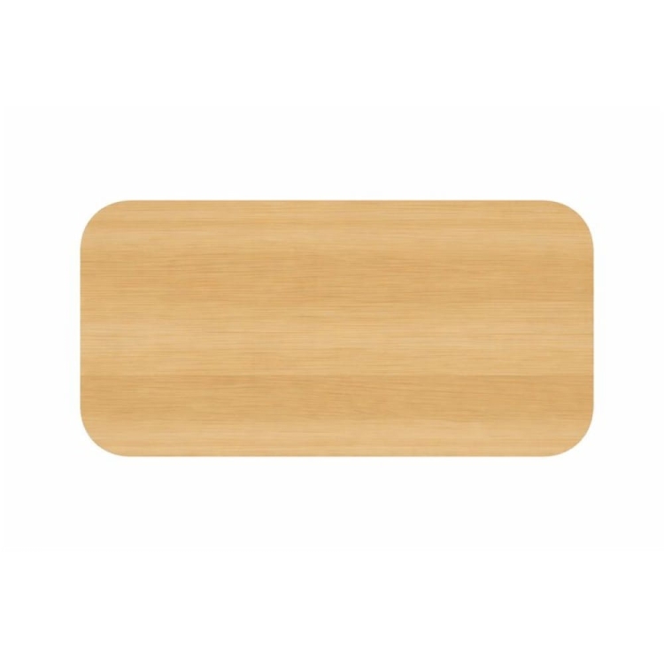 Prostokątny blat stołu Vita z litego dębu – wybarwienie naturalne