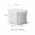 pufa kostka grey wymiary 45x45x40 cm szkic wymiarowy pufy