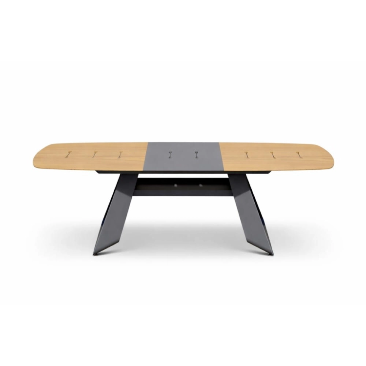 duży stół ogrodowy aluminium efekt drewna blat 240 cm