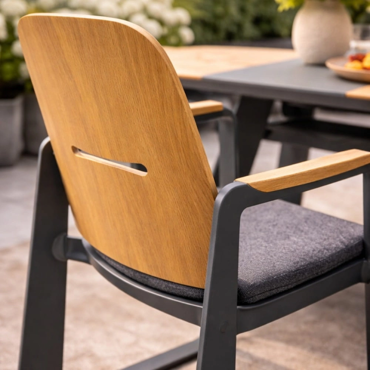 nowoczesny zestaw ogrodowy 6 osobowy alvaro dining taras