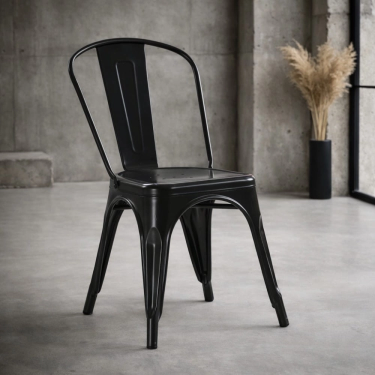 Metalowe krzesło Burt Loft idealne do restauracji oraz wnętrz industrialnych