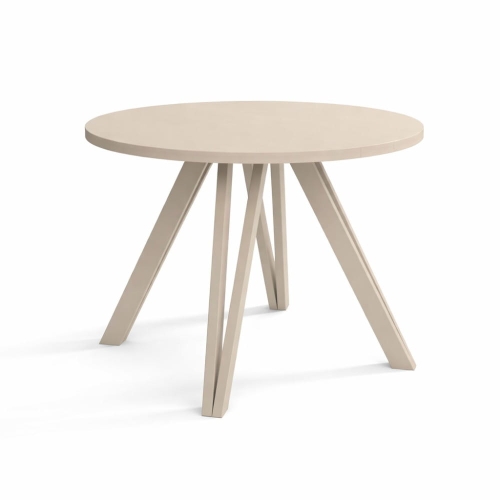 Stół Brenna okrągły kaszmir 100 cm rozkładany do 180 cm