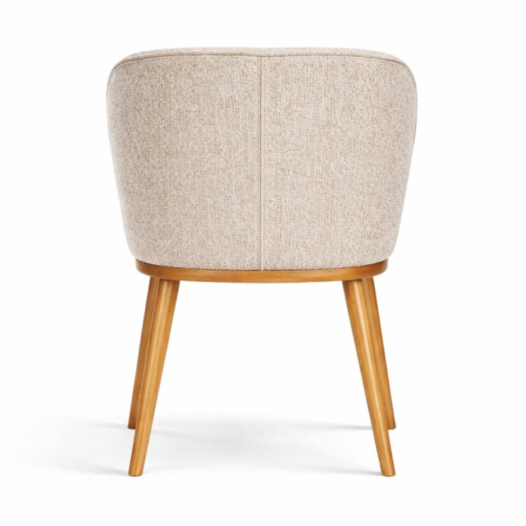 Eleganckie krzesło tapicerowane Aine Pro tył