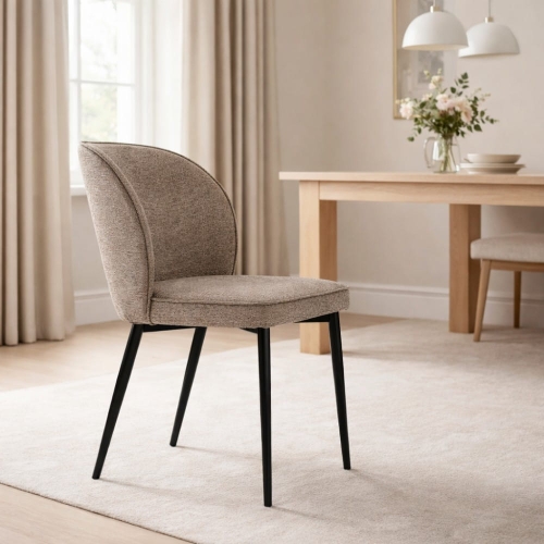 Krzesło tapicerowane Aine do jadalni aranzacja