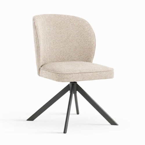 Krzesło obrotowe z autoreturn Aine Twist do nowoczesnej jadalni