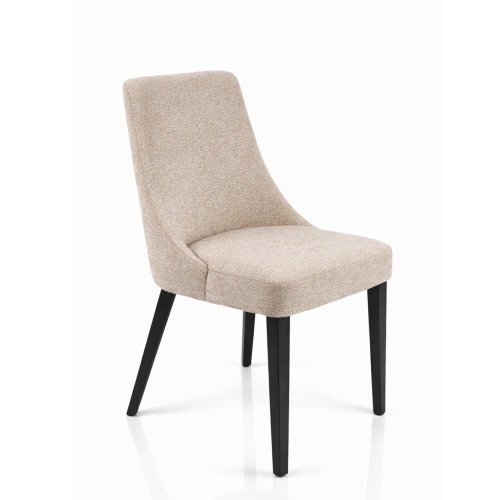Krzesło tapicerowane bez podłokietników do jadalni Nora