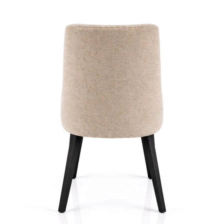 Krzesło tapicerowane bez podłokietników do jadalni Nora tył