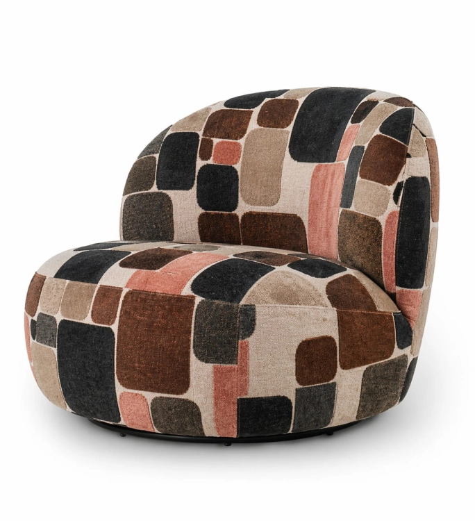 Fotel Namos Mosaic front designerski fotel obrotowy premium
