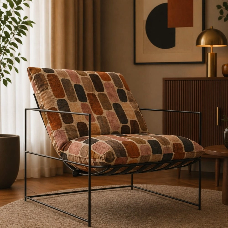 Fotel ELTON MOSAIC premium – aranżacja salon