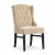 ROYAL - krzesło tapicerowane w tkaninie BLUVEL czarne nogi
