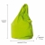 LIME XXL - pufa sako limonkowa 110x100x110 cm