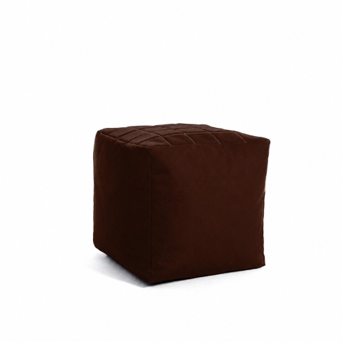BROWN CUBE - pufa kostka brązowa 40x40 cm