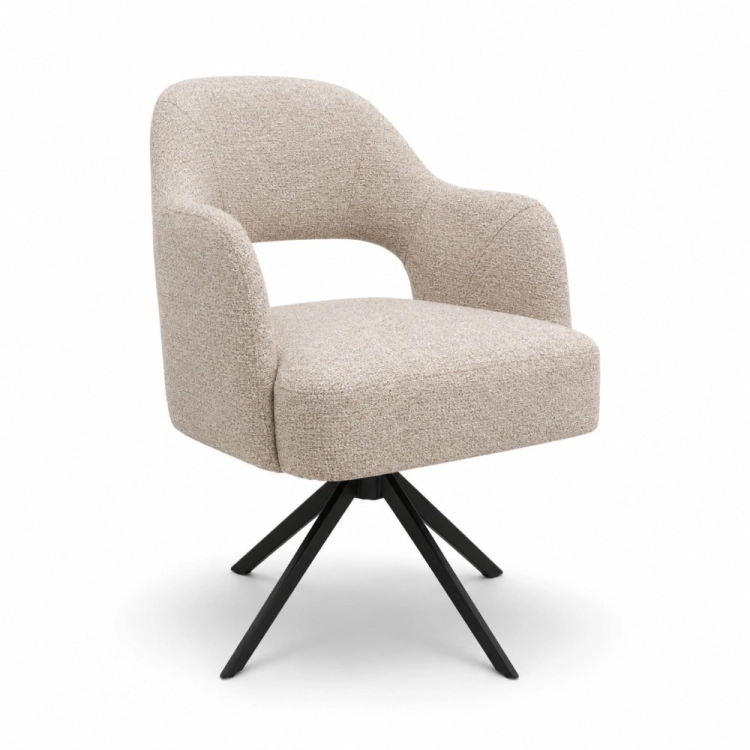 LUNA COMFORT - krzesło obrotowe tapicerowane w tkaninie VINCI