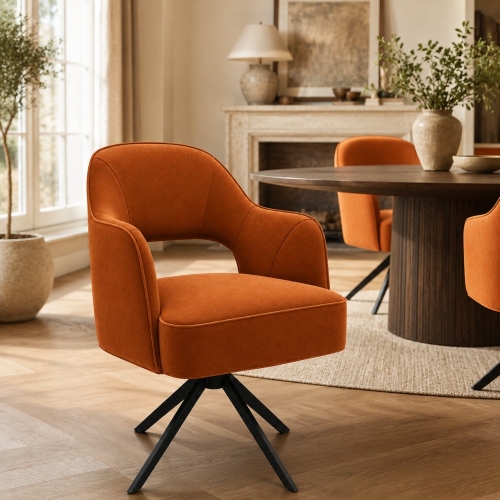 LUNA COMFORT - wygodne krzesło z podłokietnikami do stołu aranżacja