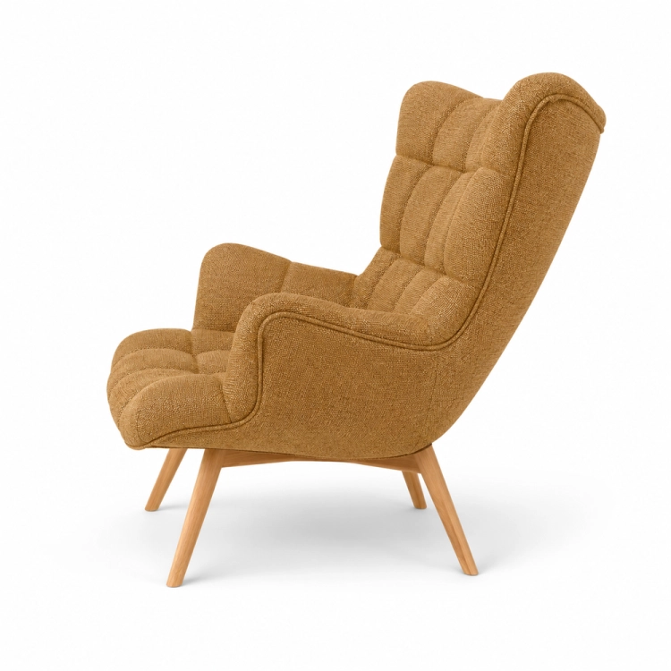 COSY - fotel do salonu w tkaninie MALOY bok