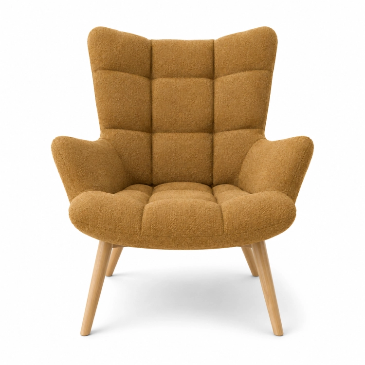 COSY - fotel do salonu w tkaninie MALOY front