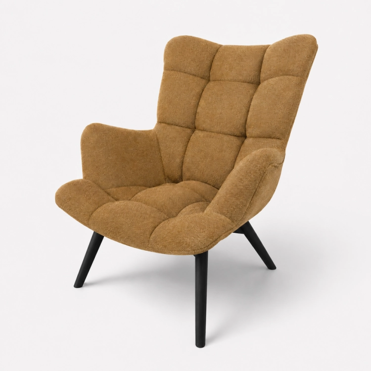 COSY - fotel do salonu w tkaninie MALOY nogi czarne