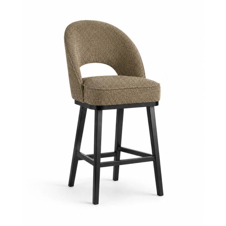 PONTE SUPREME PRO - elegancki hoker do wyspy 100 cm na podstawie z litego drewna