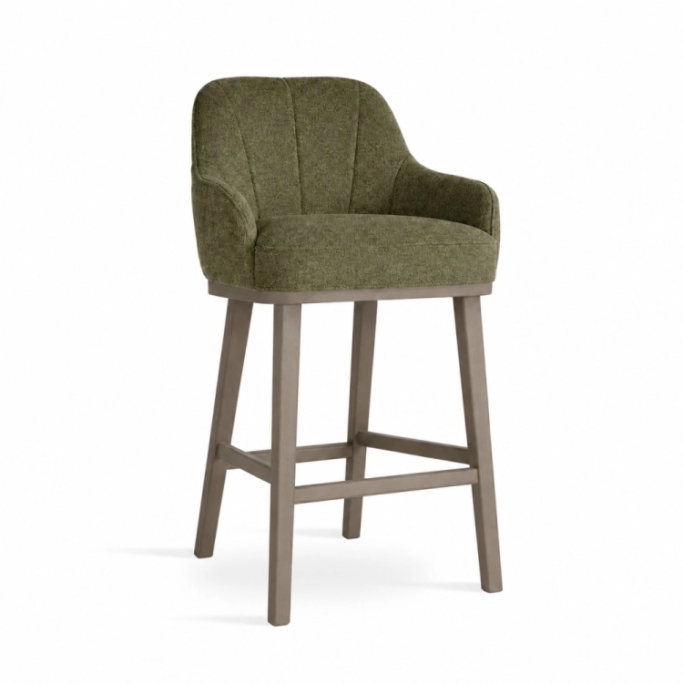 Hoker TULIP SUPREME WOOD L z podłokietnikami nogi taupe