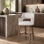 MERCY PRO SUPREME - niski hoker tapicerowany z podłokietnikami komfortowy pocket spring drewniane nogi aranżacja