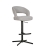 CELESTE CROSS - designerski obrotowy tapicerowany hoker z oparciem klasa premium