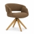 Krzesło obrotowe SOREN WOOD VINCI – lity dąb, widok front skos
