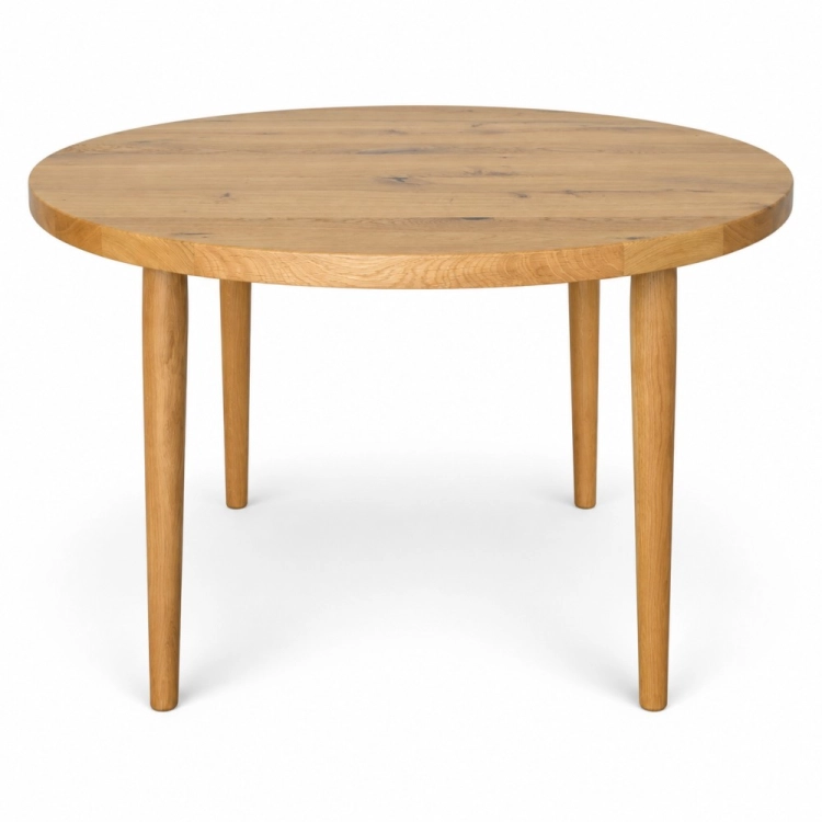 Stół dębowy okrągły WILTON z litego dębu Ø120 cm