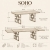 Stół dębowy SOHO z litego dębu 200-280×90 cm - szkic wymiarowy