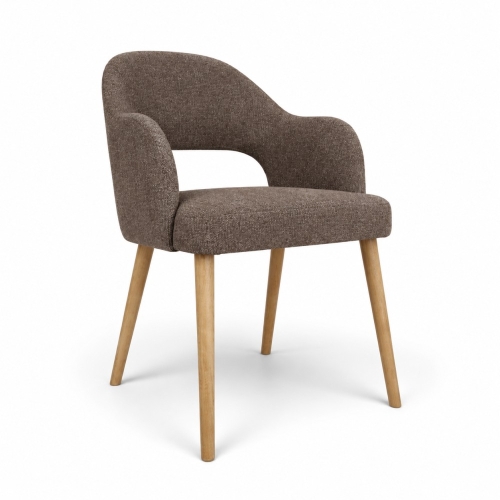 LUNA WOOD – krzesło tapicerowane MALOY front skos – nowe-meble.pl