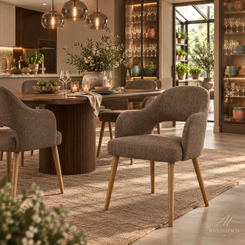 LUNA WOOD – krzesło MALOY w aranżacji jadalni – nowe-meble.pl