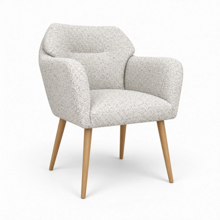 ELVARO WOOD – krzesło tapicerowane DROP front skos – nowe-meble.pl