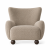 Fotel SORA w tkaninie HOLMS 38 – struktura tapicerki taupe