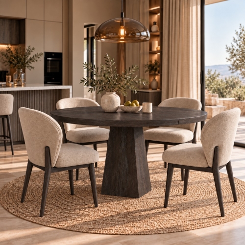 Stół LAUREL TERRA aranżacja premium w nowoczesnej jadalni – nowe-meble.pl