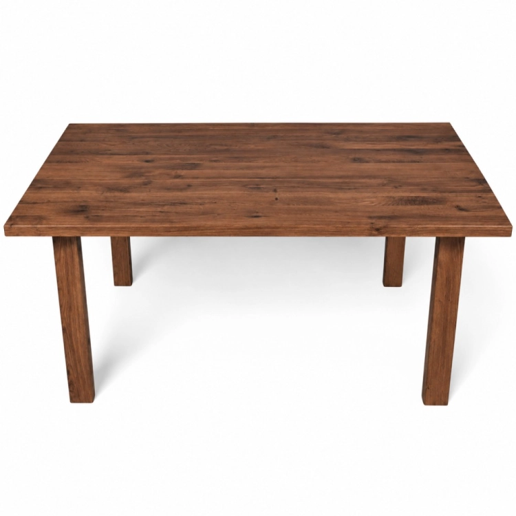 Stół dębowy LEONA 210 × 100 cm lity dąb orzech – nowe-meble.pl
